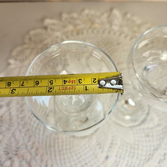 Vintage Candle Holders Germany Clear Glass Pair (2) In Box Sophienthal Amberg - Picture 7 of 8